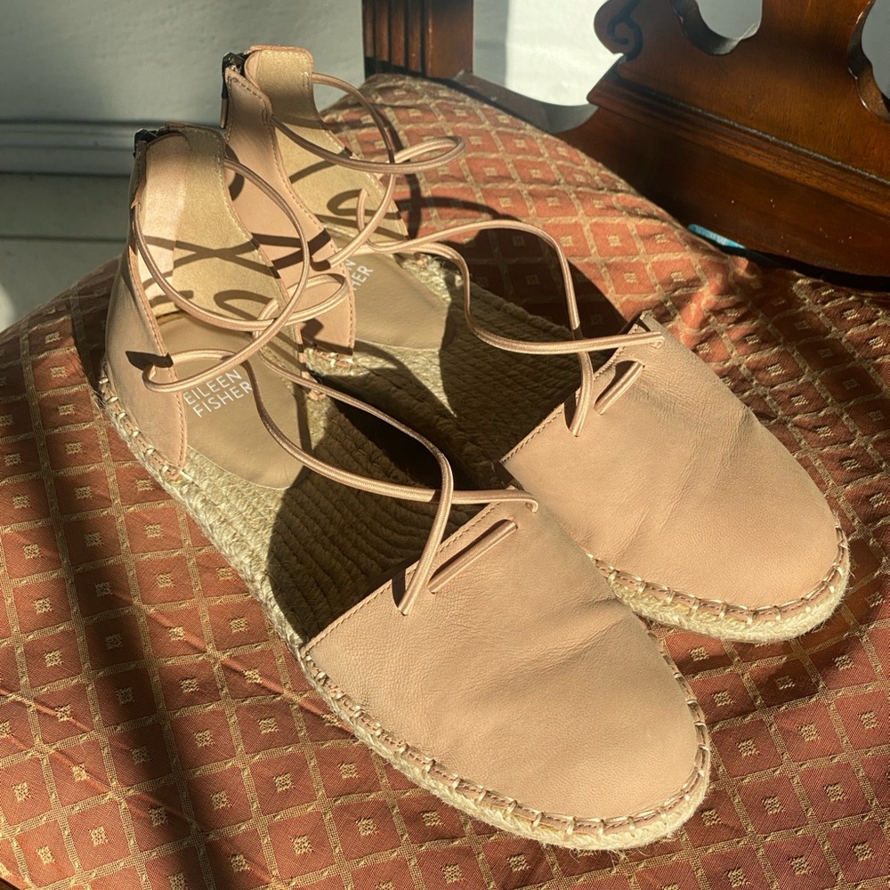 Eileen Fisher Women's Tan Espadrille Sandals